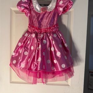 Disney Pink Polka Dot Kids Dress